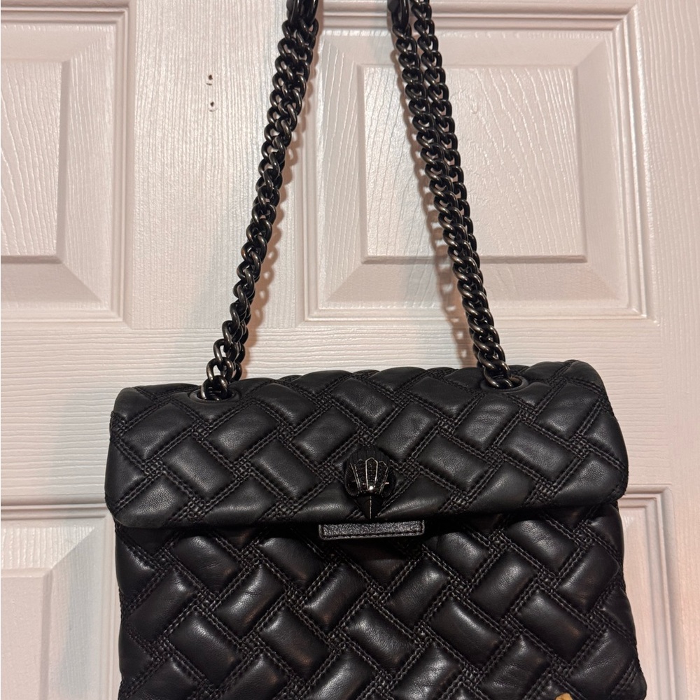Elegant Black Quilted Chain Shoulder Bag